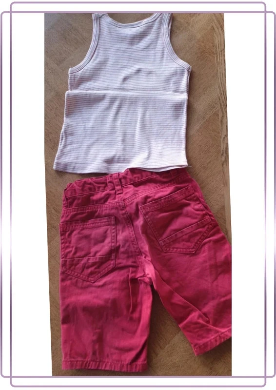 Conjunto de short e camiseta sem mangas 6 anos – photo 2